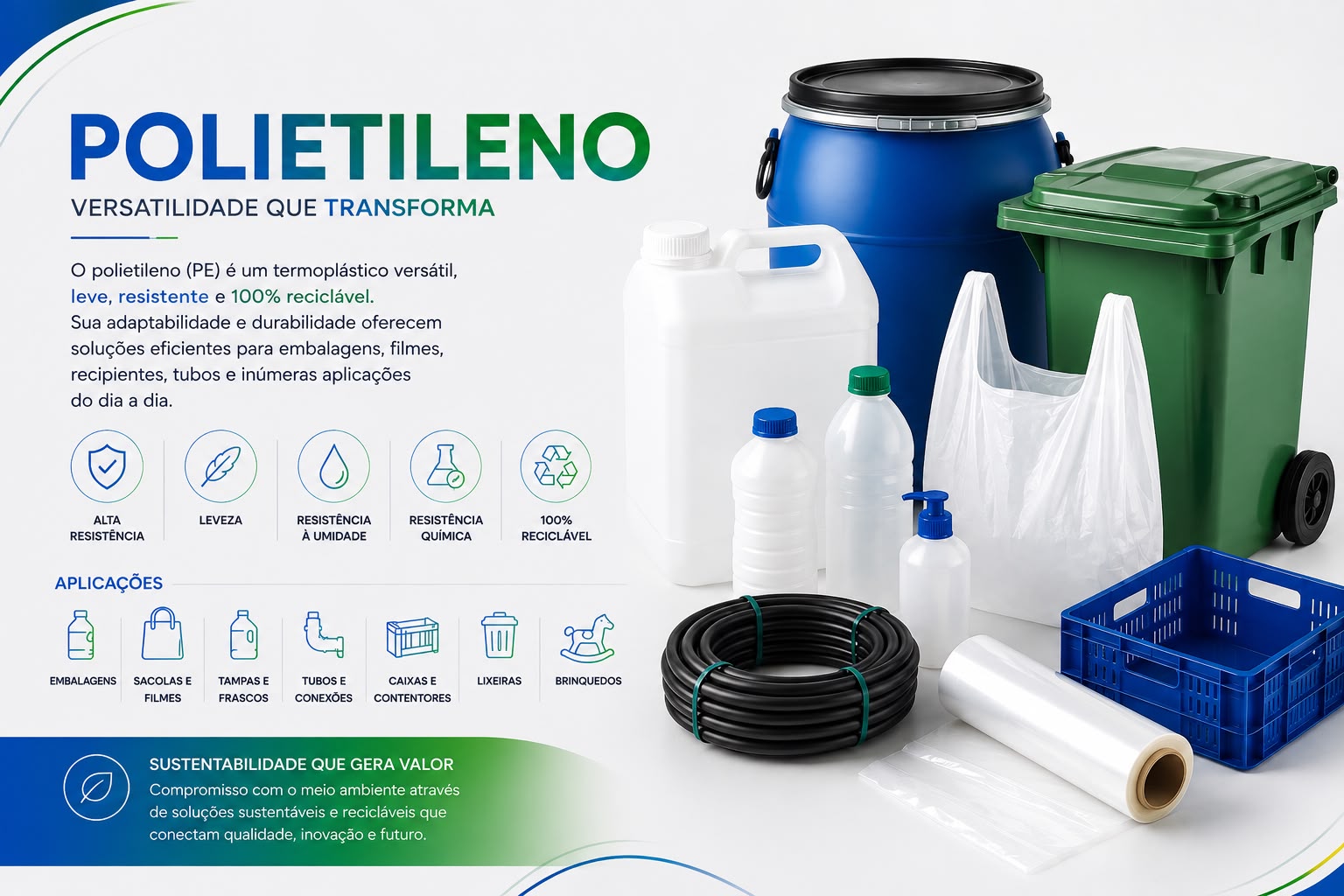 Infográfico Polietileno (PE)